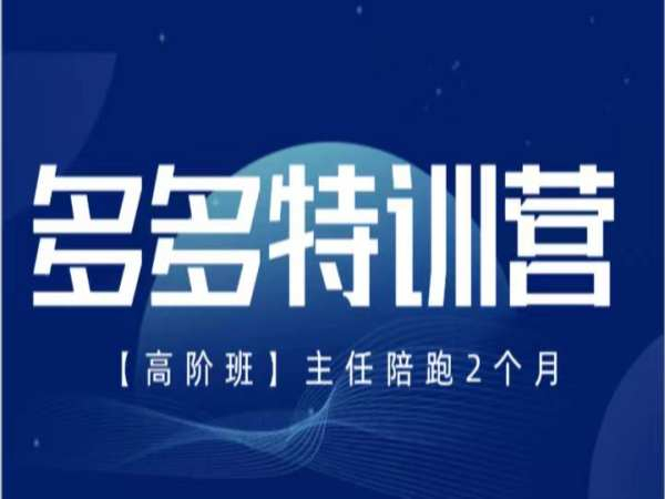 纪主任-多多特训营2026年9月19号更新(价值5288元)