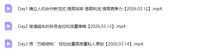 安先生-AI驱动的全域增长实战课26.03.12-26.03.14