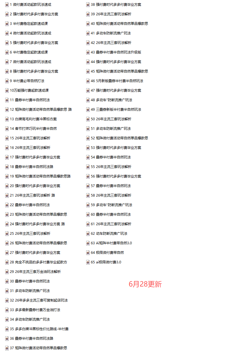 多多大师缥缈-2026最新拼多多课程